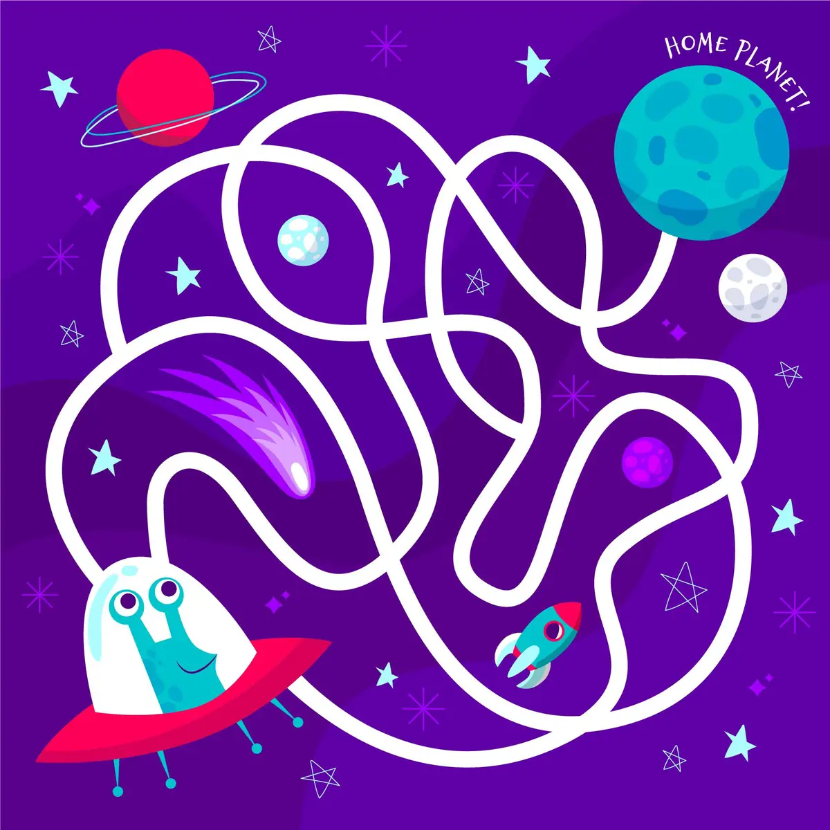 Labyrinthe avec mission à collecter à imprimer