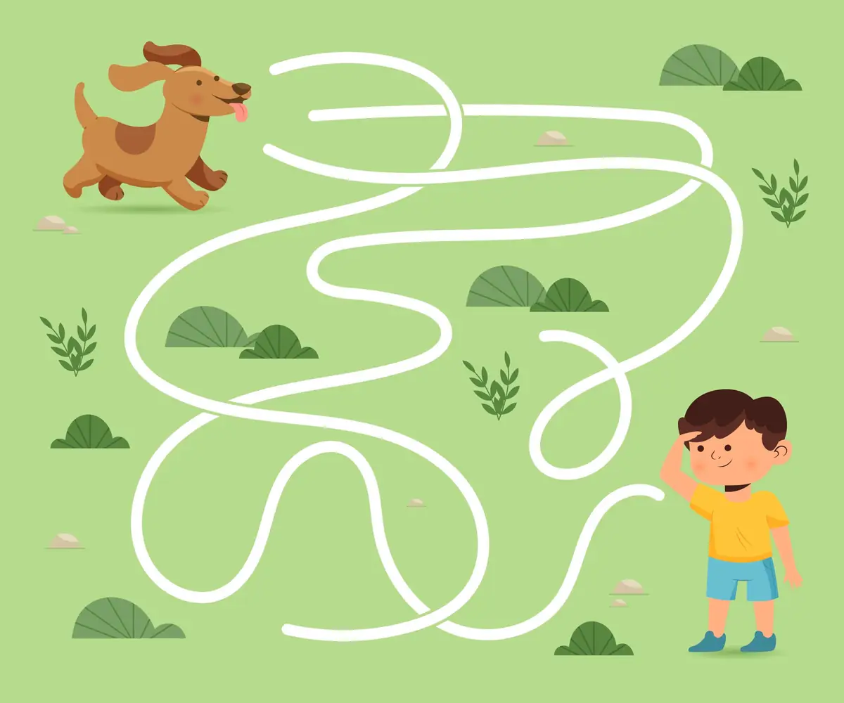 Labyrinthe mission objets dispersés à imprimer