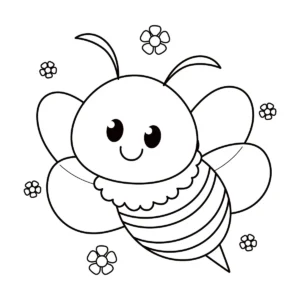 Coloriage abeille et coccinelle à imprimer : dessins gratuits