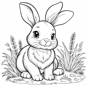 Coloriage lapin à imprimer : 12 dessins mignons gratuits