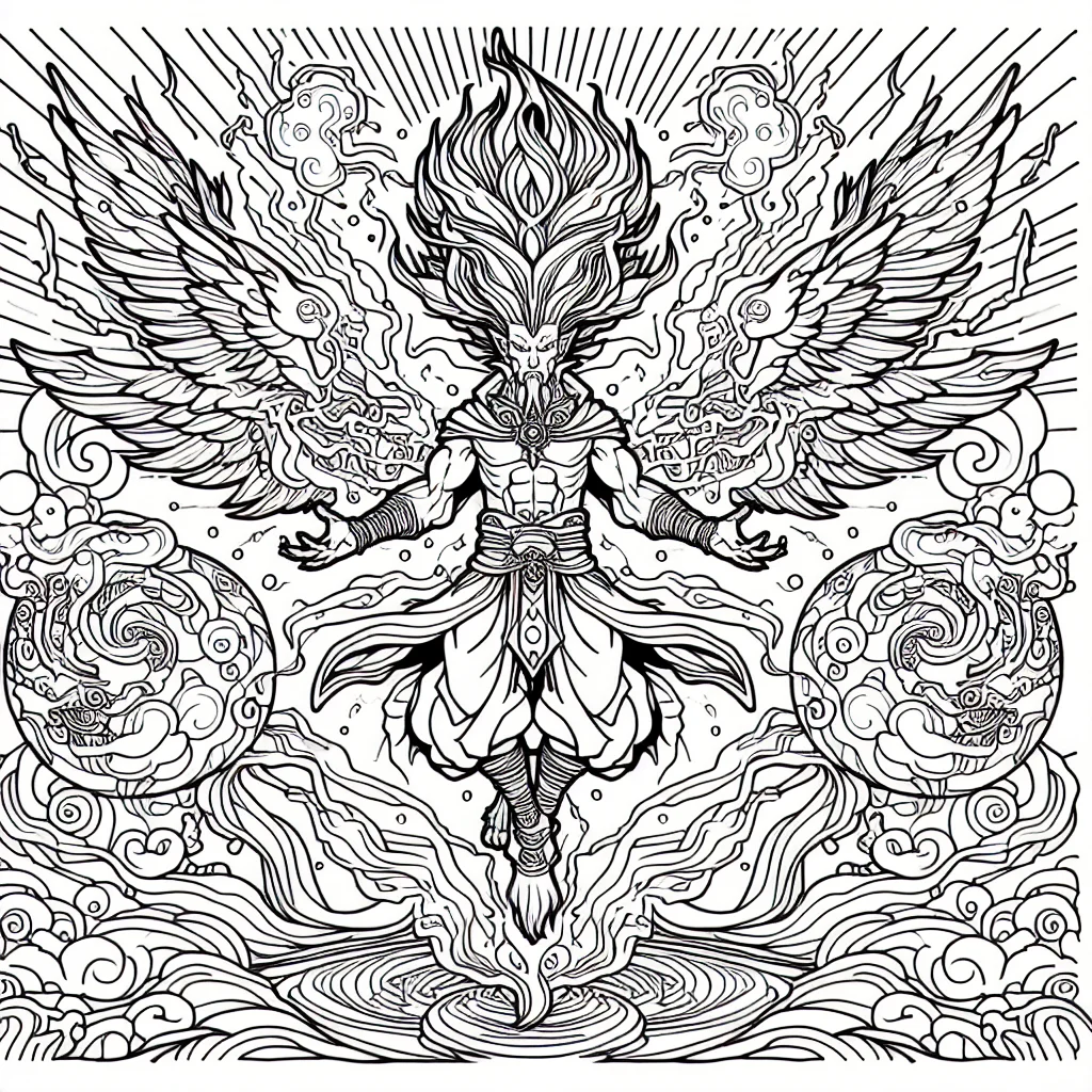 Mewtwo legendary Pokemon floating with psychic energy a imprimer