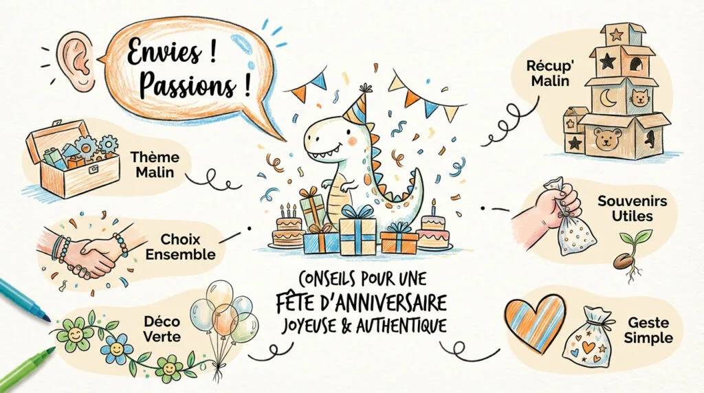 Enfants joyeux célébrant un anniversaire avec des ballons et des sourires