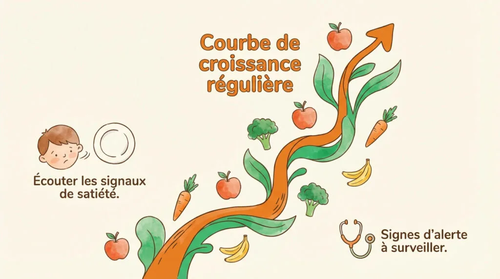 Suivi de la courbe de croissance d'un enfant pour surveiller sa santé nutritionnelle