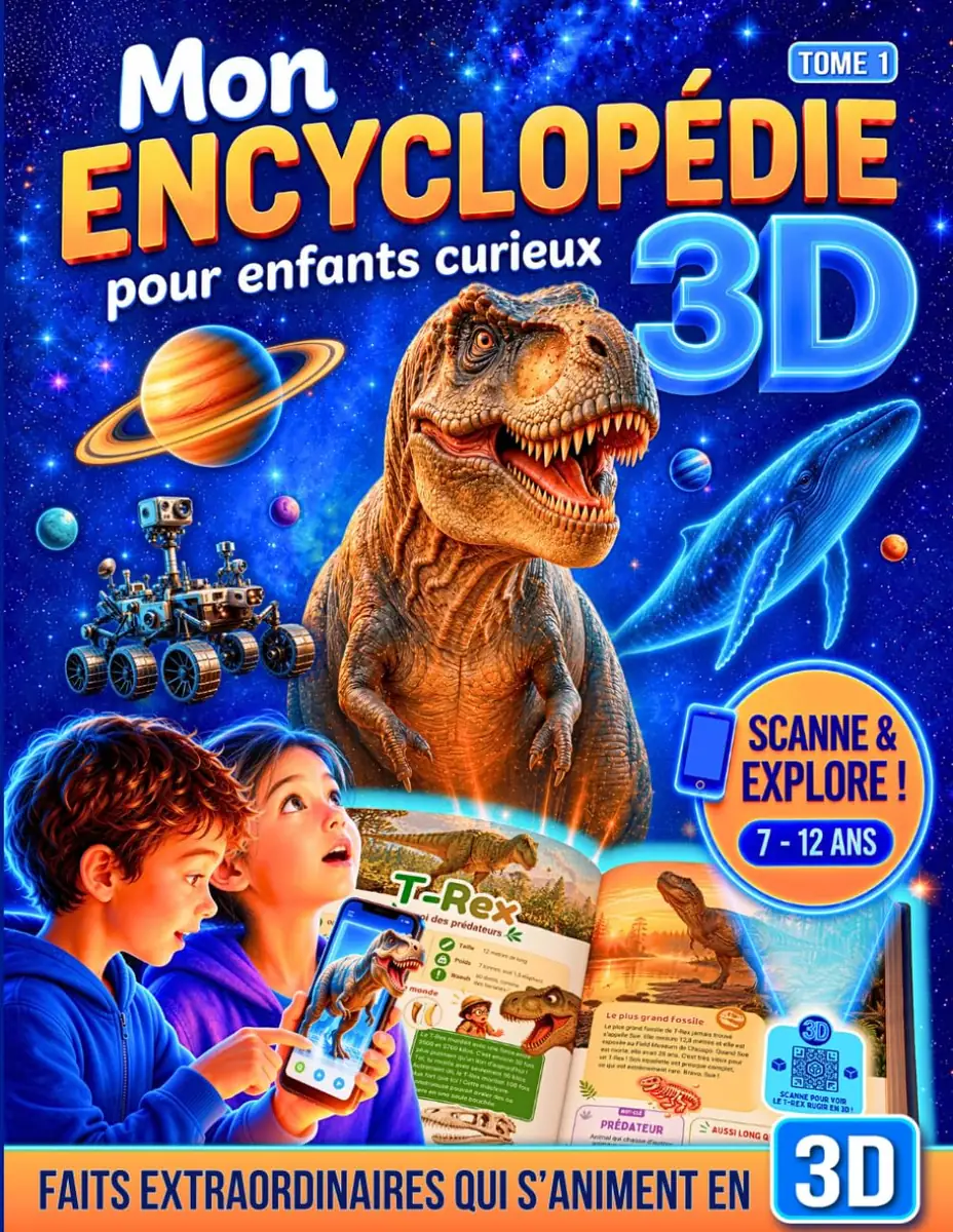 Mon Encyclopédie 3D pour Enfants Curieux — Tome 1, le livre qui prend vie