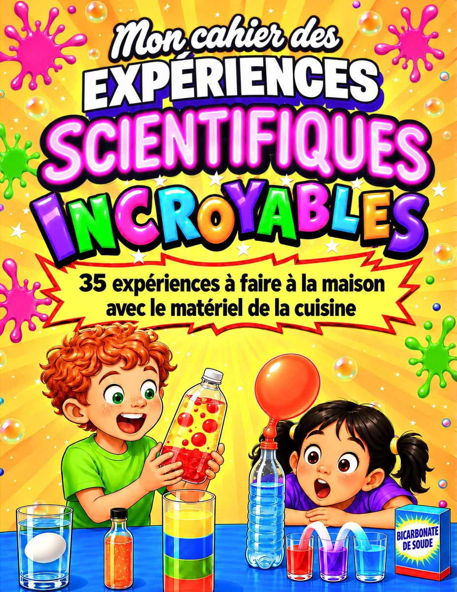 Mon cahier des Expériences Scientifiques Incroyables, 35 expériences à faire à la maison, 6-12 ans