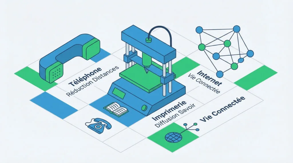 Évolution historique des outils de communication de l'imprimerie à internet