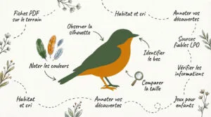 Les oiseaux du jardin : fiches découverte à imprimer