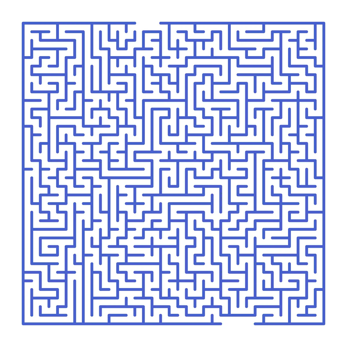Labyrinthe ultra dense bleu défi maximum pour enfant 9-10 ans à imprimer gratuit