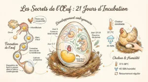 De l&rsquo;oeuf à la poule : cycle de vie, fiche à imprimer