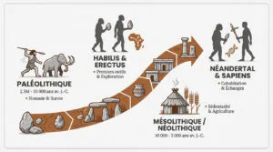 Le quotidien et la vie des hommes préhistoriques