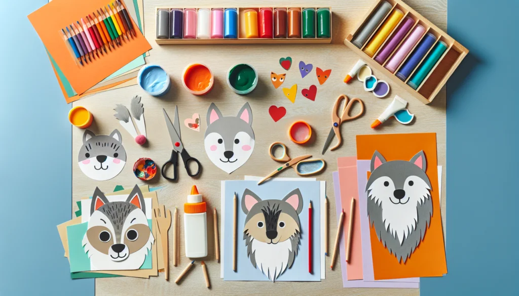 Activités créatives et arts plastiques autour des albums Le Loup qui en classe de maternelle