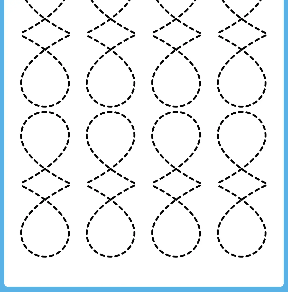Fiche graphisme vagues et ponts avec pieuvre kawaii a imprimer