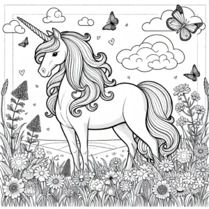 Coloriage licorne a imprimer (gratuit)