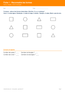 Géométrie CP : formes géométriques et symétrie