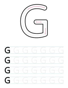 Ecriture lettres capitales G a L : fiches PS MS