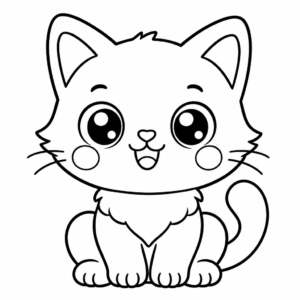 Coloriage kawaii animaux à imprimer : 6 dessins mignons gratuits