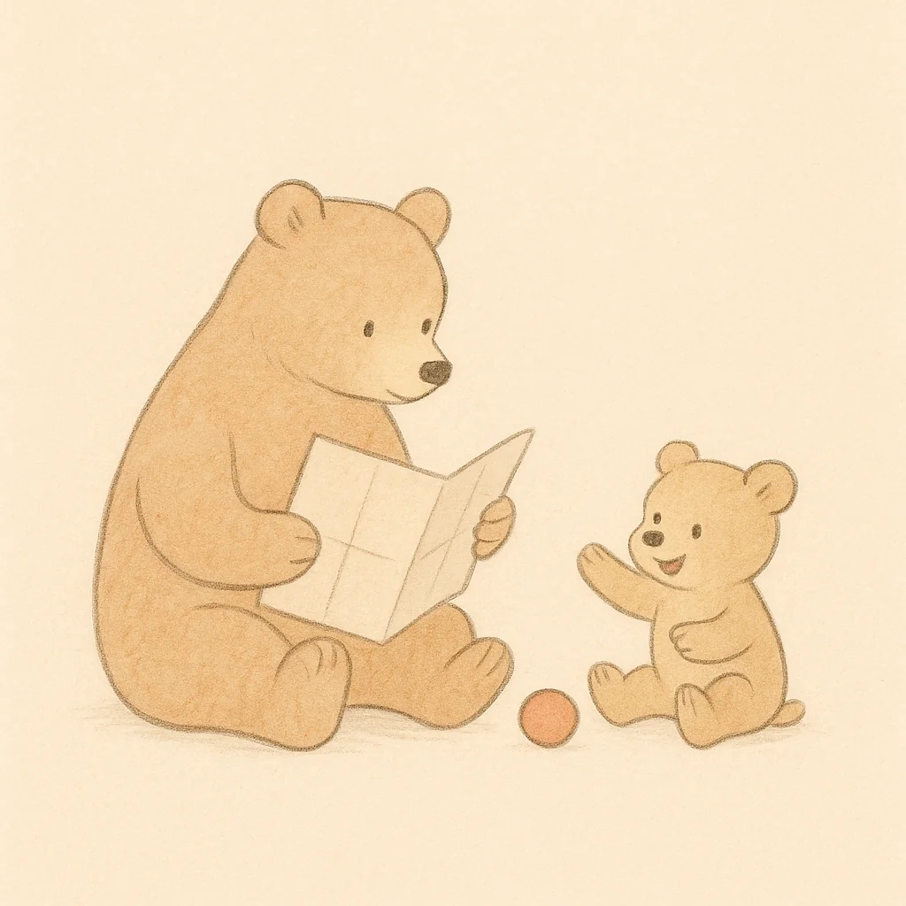Illustration du texte : Mila et papa