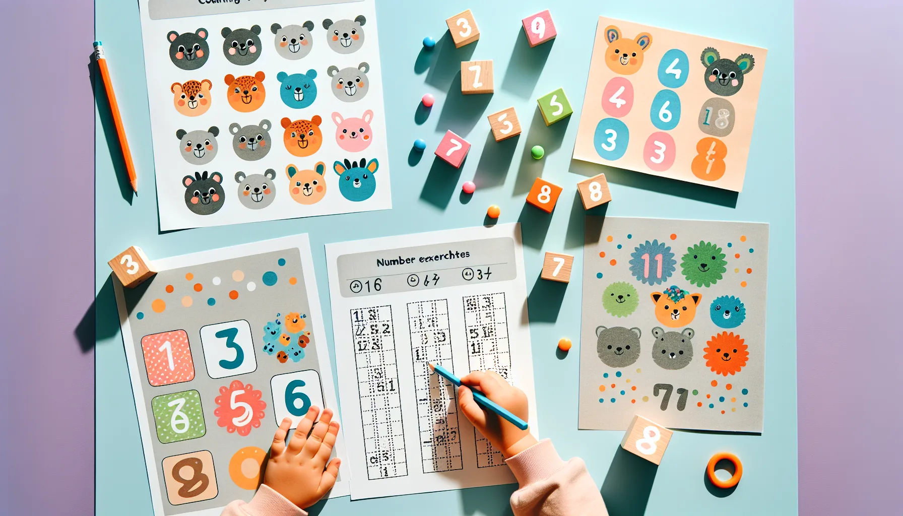 Fiches de numeration CE1 sur les nombres jusqu'a 100