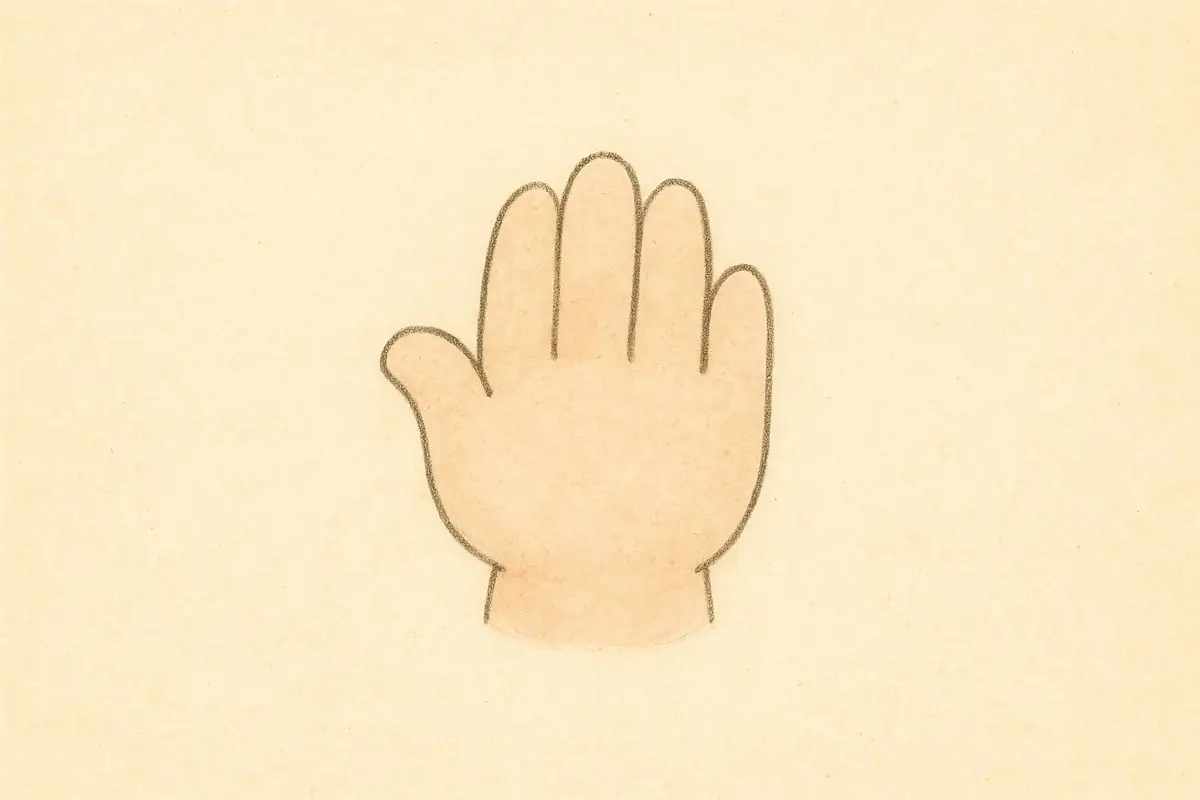 Petite main dessinée