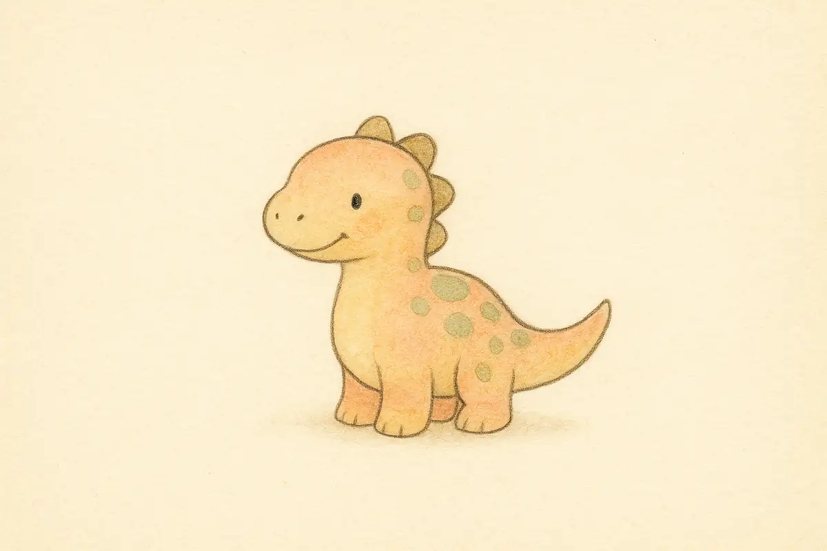 Petit dinosaure coloré