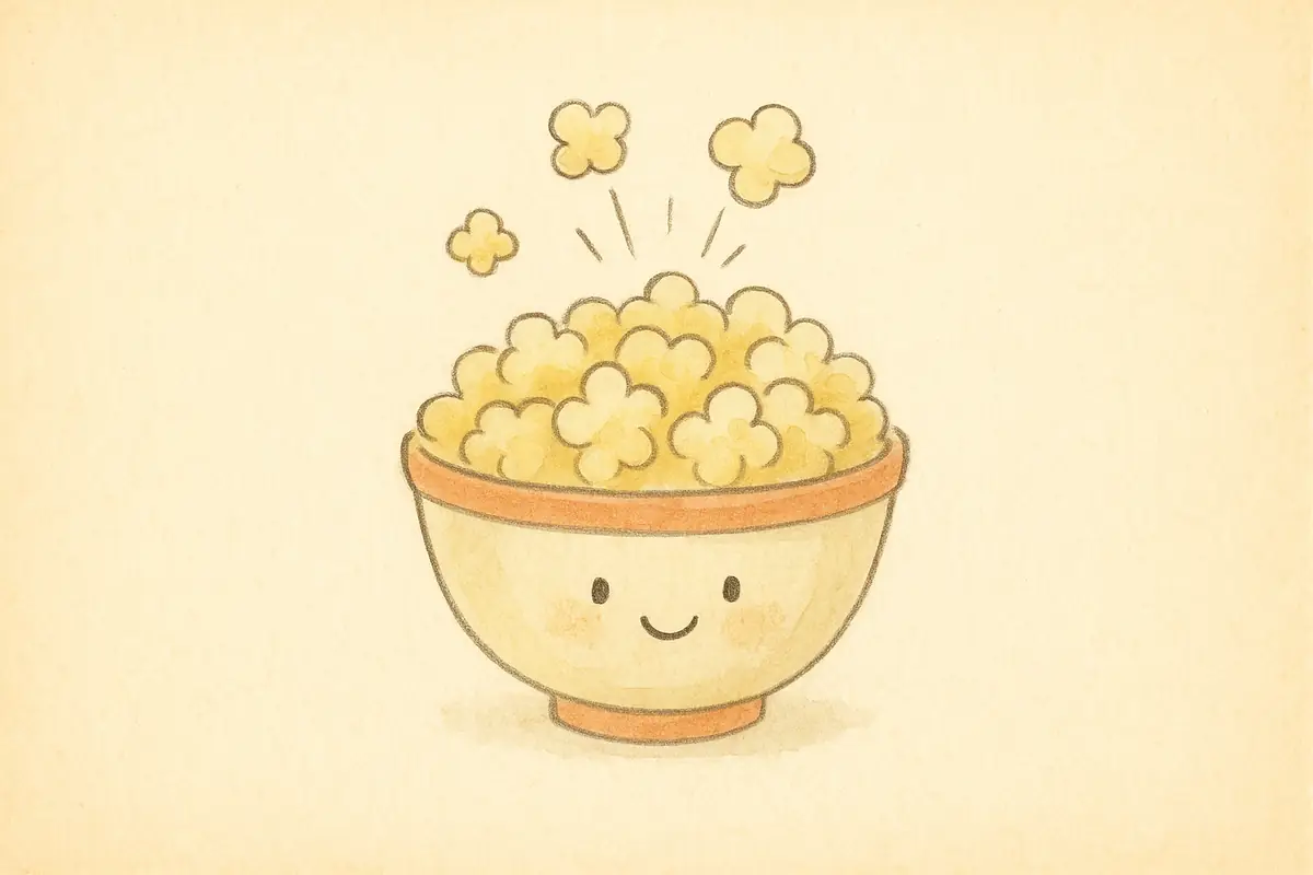Pop-corn qui éclate