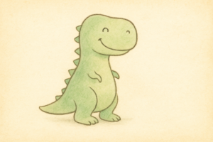 Petit T-Rex mignon avec de tout petits bras
