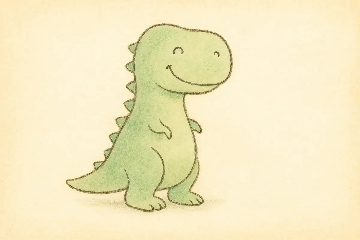 Petit T-Rex mignon avec de tout petits bras