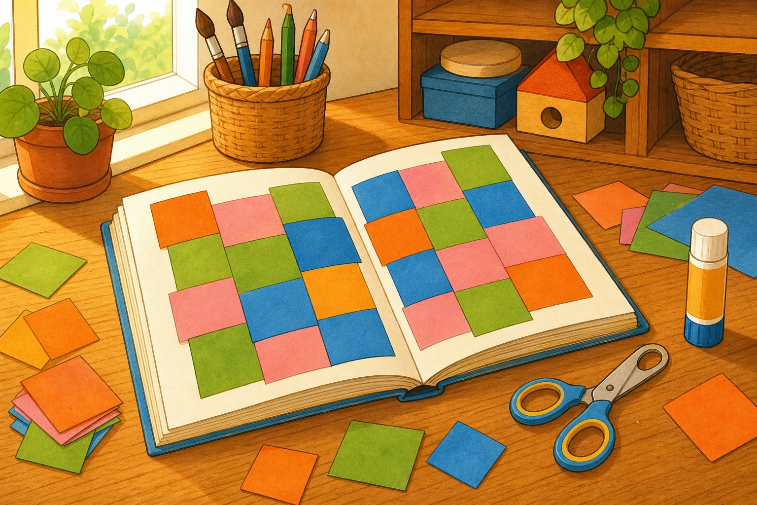 Illustration elmer album maternelle