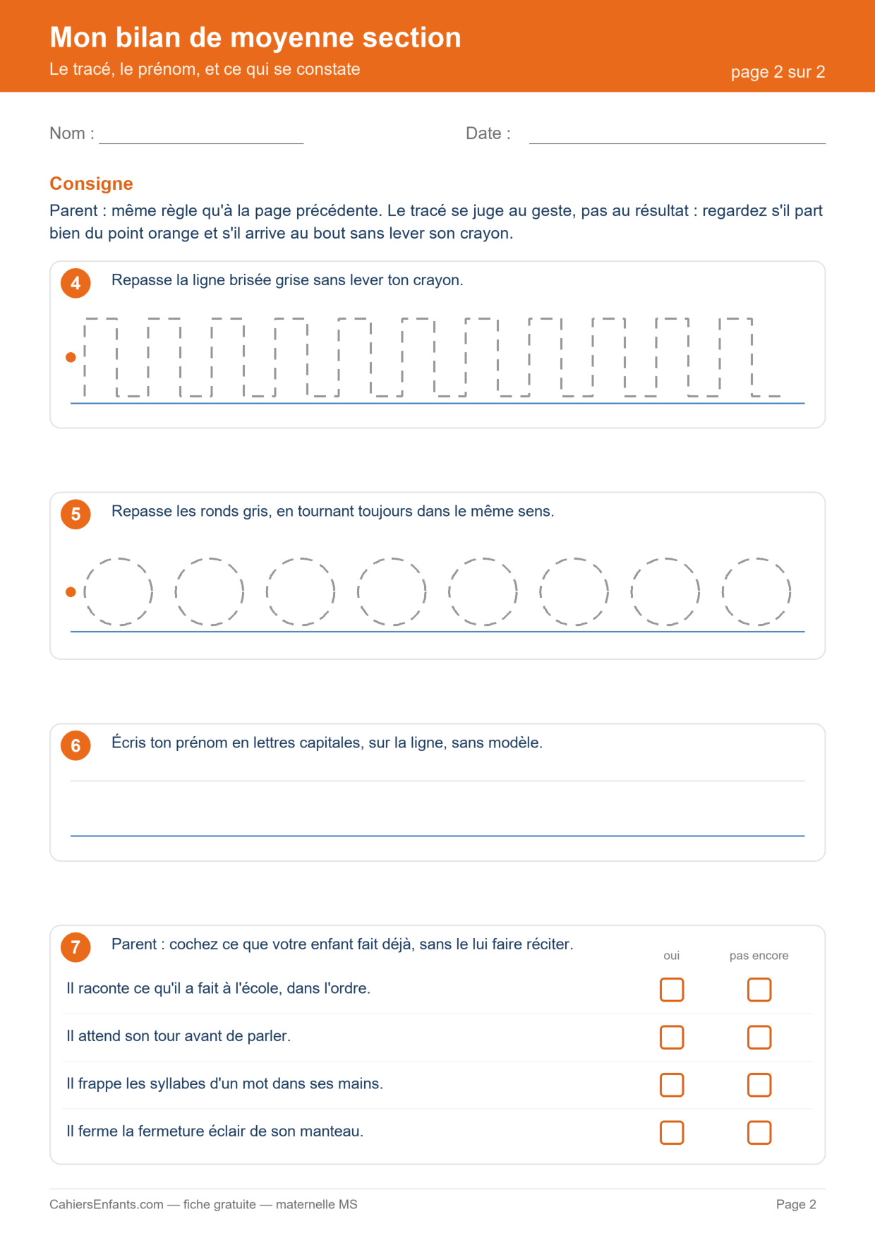 Mon bilan de moyenne section — page 2