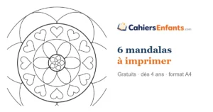 Mandala fleur a imprimer gratuitement pour enfant