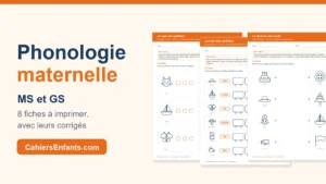 Fiches de phonologie maternelle MS et GS à imprimer