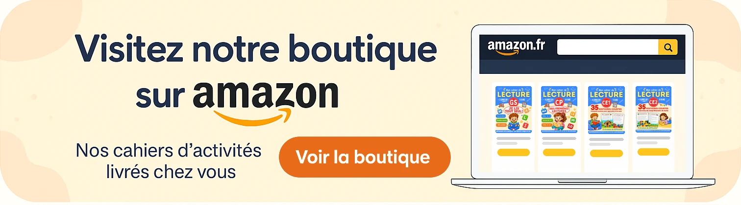 Visitez notre boutique sur Amazon : nos cahiers d'activités livrés chez vous. Voir la boutique