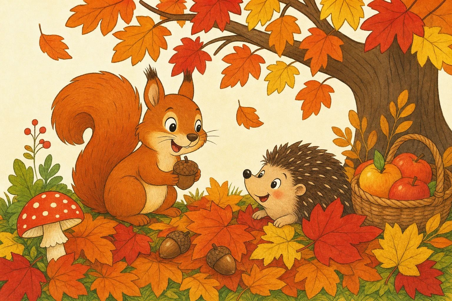 Coloriage automne à imprimer : 10 dessins gratuits