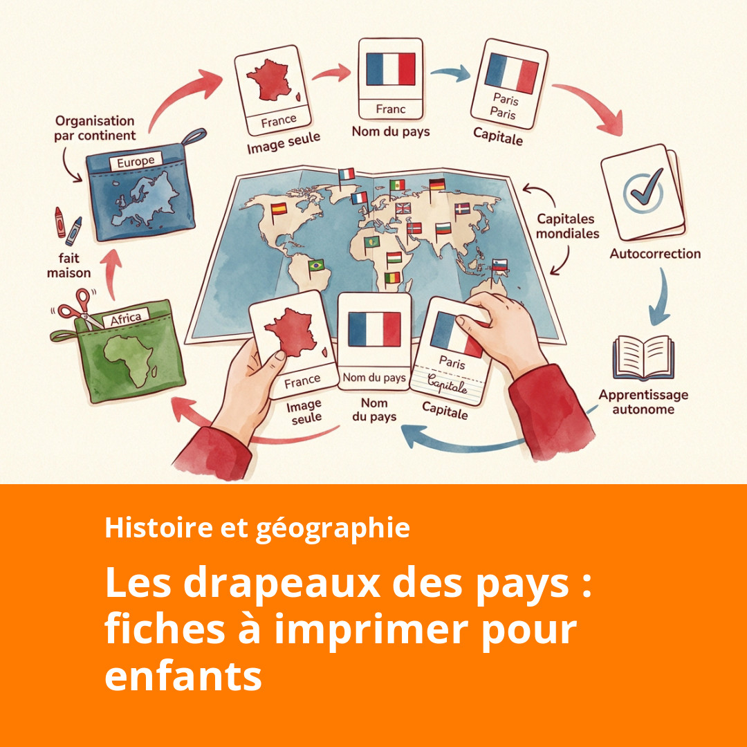 Tous les drapeaux du monde avec leur nom à imprimer - Cahiers Activités ...