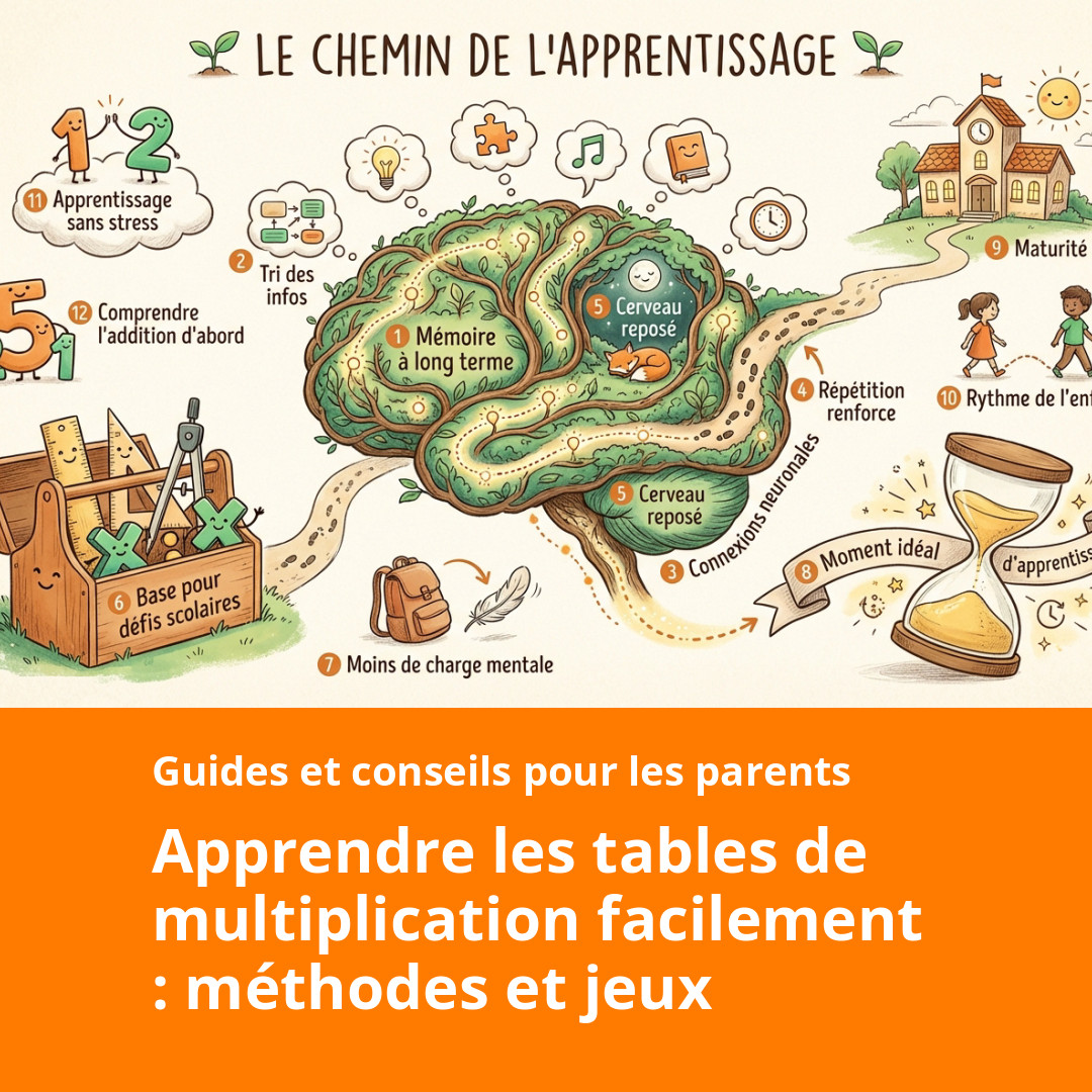 Apprendre les tables de multiplication facilement : méthodes et jeux ...